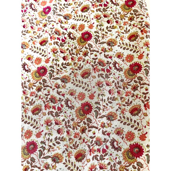 Vintage Y2K Fairy Maxi Skirt M Floral Prairie Cottage Boho Asymmetric Ruffle Hem - Picture 8 of 14